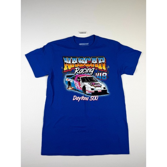 Nascar Other - Nascar Racing '48 Daytona 500 T Shirt Mens Small Royal Blue Graphic Print Cotton